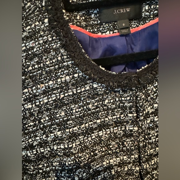 J Crew Black Boucle Sequin Jacket - Picture 2 of 7